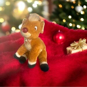 VTG Prestige Toy RUDOLPH THE RED NOSED REINDEER  Plush 16” 1999 Dead Battery